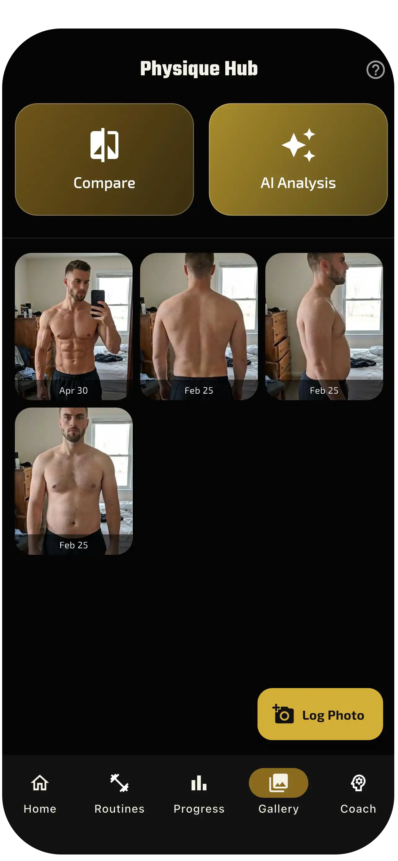 PHIBIDI gallery and physique progress hub